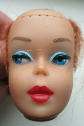 Vintage Rare Barbie Midnight Ruby Color Magic Doll Head High Color Pretty