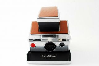 Vintage Polaroid Sx - 70 Land Camera Right Brown Leather 1 [exc,  ] 7042a