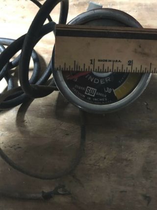 Vintage Stewart Warner Motor Minder Vacuum Gauge Hot Rod Rat Rod 5