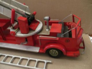 VTG 1950 ' S DOEPKE MODEL TOYS ROSSMOYNE LAFRANCE LADDER FIRE TRUCK SIREN 3