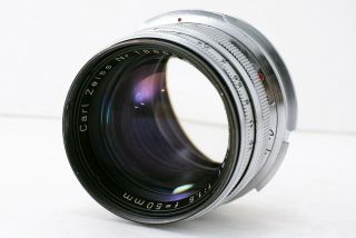 Rare Carl Zeiss Sonnar 50mm F1.  5 For Contax Rf With Leica M Mount Adapter 284