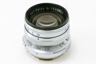 RARE Carl Zeiss Sonnar 50mm f1.  5 for Contax RF with Leica M Mount Adapter 284 2