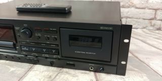 Vintage Tascam CD - A500 CD Player/Cassette Recorder Deck w/ Remote - Rack Mount 4