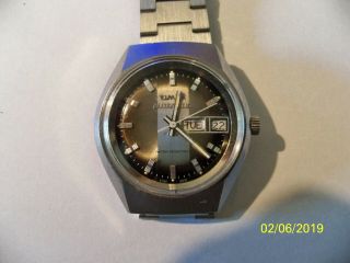 Vintage Timex Stainless Automatic Mens Day Date -