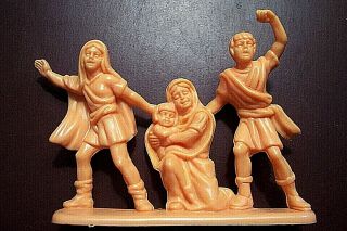 Vintage Atlantic Romans,  1:32 Scale Christians Group For Colosseum Arena Nm