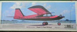 Vintage Sig Mfg Kidet Senior RC Airplane Model Kit 3