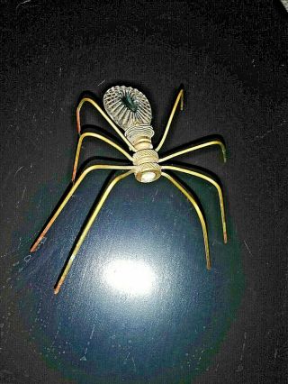 Vintage,  Tramp Art,  Spider,  Handmade,  One Of A Kind Piece,  Widow Spider Sculpture