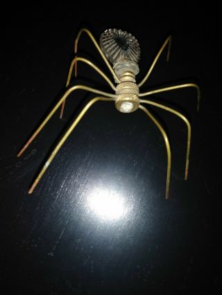 Vintage,  Tramp Art,  Spider,  handmade,  one of a kind piece,  widow spider sculpture 4
