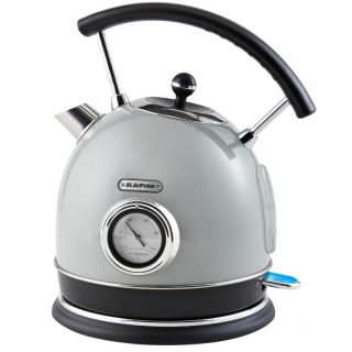 Blaupunkt 3000w 1.  7l Retro Kettle Vintage Style Kitchen - Grey