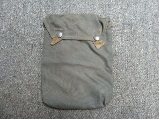 Wwii German Army Gas Mask Cape Pouch - - Markings