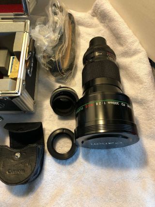 【Rare Top Mint】Canon Like FD 300mm 1.  2.  8 Ssc Fluorite Lens (converted To Pl) 2