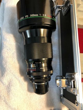 【Rare Top Mint】Canon Like FD 300mm 1.  2.  8 Ssc Fluorite Lens (converted To Pl) 6