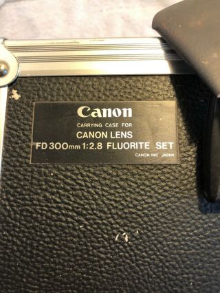 【Rare Top Mint】Canon Like FD 300mm 1.  2.  8 Ssc Fluorite Lens (converted To Pl) 9