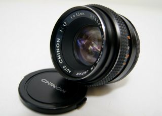 Auto Chinon 1:1.  7 55mm Prime Camera Lens M42 Screw Mount Vintage Slr / Dslr