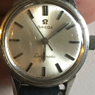 Ladies Vintage Stainless Steel Omega Ladymatic 24 Jewel Automatic Wrist Watch