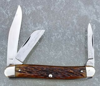 vintage Remington R4643 stockman knife,  folding bone knives 2