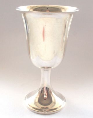 Stunning Vintage 925 Solid Sterling Silver Goblet Cup Plain Antique Retro Simple