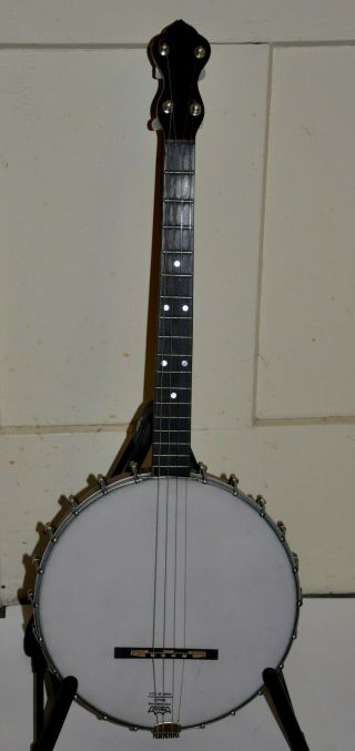 Vintage 4 String 17 Fret Tenor Banjo Probably Slingerland,  Ready To Play
