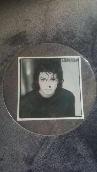 Michael Jackson Man In The Mirror Mega Rare Uncut Picture Disc Vinyl