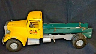 Vintage Old Smith Miller Mic Toy Lumber Log Truck