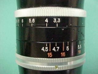 Vintage Kern Paillard Macro Yvar Lens F=150mm 1:3,  3 & Case Switzerland Bolex 11