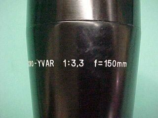 Vintage Kern Paillard Macro Yvar Lens F=150mm 1:3,  3 & Case Switzerland Bolex 7