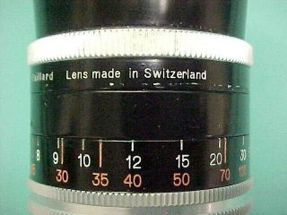 Vintage Kern Paillard Macro Yvar Lens F=150mm 1:3,  3 & Case Switzerland Bolex 9