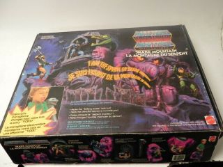 Vintage He - Man Motu Snake Mountain Castle With Box