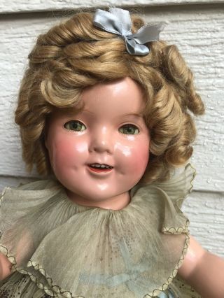 1930’s COMPOSITION IDEAL MAKEUP SHIRLEY TEMPLE DOLL OUTFIT 20” 2