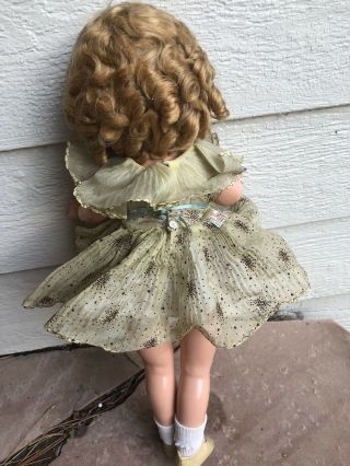 1930’s COMPOSITION IDEAL MAKEUP SHIRLEY TEMPLE DOLL OUTFIT 20” 4