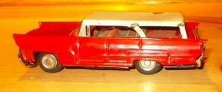 Vintage Tin Station Wagon Friction Powered 6 " X 2 1/2 " X 2 "