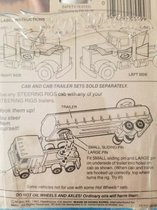 1982 Vintage Hot Wheels Steering Rigs Cabs GMC No.  5673 3