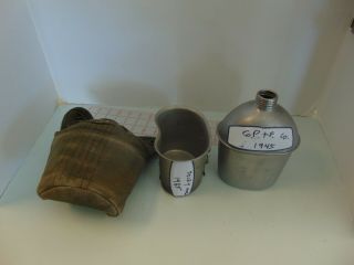 Wwii 1944 Dated Us Canteen Gp&f Co.  - Cup And Cover Ww2 43