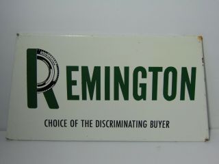 Antique Vintage 1960s Remington Tires Car Truck Gas Oil Metal Advertising Sign
