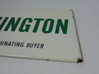 Antique Vintage 1960s REMINGTON TIRES CAR TRUCK GAS OIL METAL Advertising Sign 8