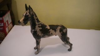 Vintage Metal Great Dane Dog Statue Figurine 11 
