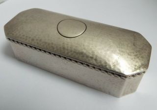 LOVELY ENGLISH ANTIQUE LATE VICTORIAN 1901 SOLID STERLING SILVER TABLE SNUFF BOX 8