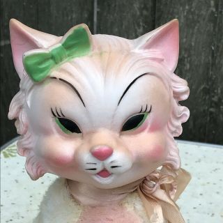 Vintage My Toy Rubber Face Cat Plushie Toy Stuffed Animal Rushton Style Kitten 2