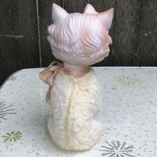 Vintage My Toy Rubber Face Cat Plushie Toy Stuffed Animal Rushton Style Kitten 6