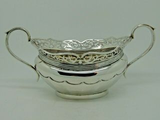 Antique Silver Sugar Bowl Birmingham 1935 – Charles S Green & Co Ltd 207g