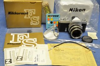 C1966 Find Nikon Nikkormat Fs F S 50mm F2 Card Vtg