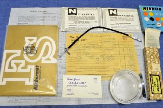 c1966 FIND Nikon Nikkormat FS F S 50mm f2 Card VTG 3