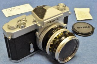 c1966 FIND Nikon Nikkormat FS F S 50mm f2 Card VTG 5