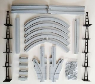 Lego Vintage Monorail Accessory Track Set 6347 In,  Rare