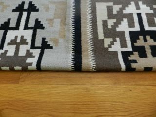 Outstanding Vintage Old c.  1930s Two Grey Hills Rug,  Four Rugs In One,  41 