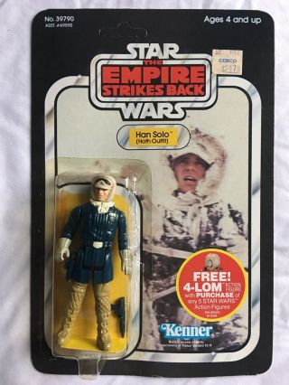 Vintage Unpunched Star Wars Empire Strikes Back Han Solo Hoth Outfit 47 Back