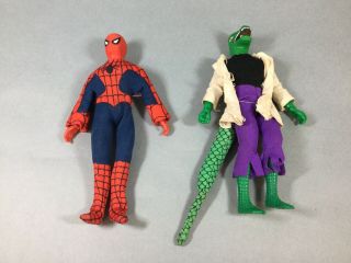 Vintage Mego 8 " Spider Man & The Lizard 1970s