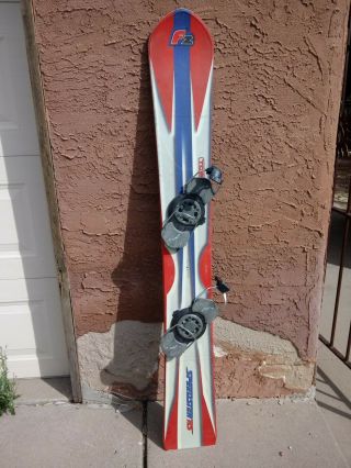 F2 Speedster Rs 164 Vintage Carving Alpine Snowboard W/ Oxygen Bindings