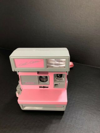 Vintage Polaroid Cool Cam 600 Pink/gray Strap Instant Film Camera Usa