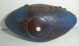 Wacki Weird Mad Ball Football KO Vintage Toy Dark Blue Football Made in Taiwan 2